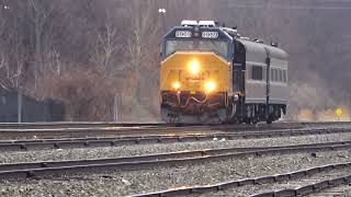 Santa Fe Shock Control Boxcar! NS and CSX Trains Meet! Fast CSX Geometry Train! + More Trains! DPU!