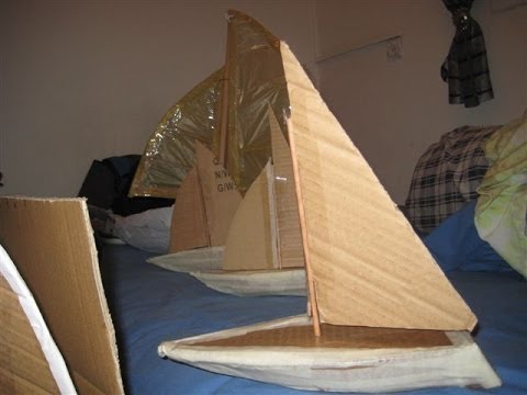 Catamaran: How to build a model boat out of cardboard
