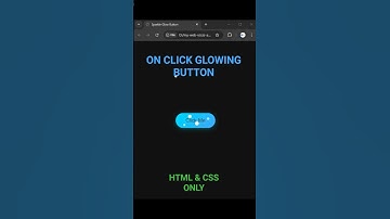Craft a Cool CSS Button That Glows on Click | HTML & CSS GLOWING Button Effect!