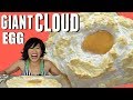 GIANT OSTRICH CLOUD EGG  - how to open & cook an ostrich egg