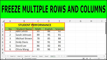 🚀 How to Freeze Multiple Rows and or Columns in Excel using Freeze Panes