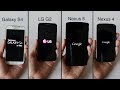 Lg g2 vs nexus 5 vs galaxy s4 vs nexus 4  rapidit ecran appareil photo etc