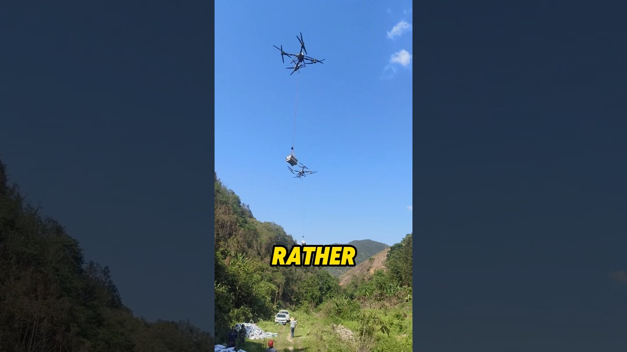 Как дроны решают проблемы сельской логистики в Китае 🇨🇳