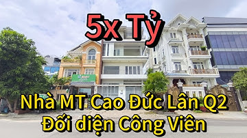 Bán Biệt Thự Quận 2 - Mặt Tiền Cao Đức Lân