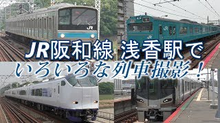 【JR阪和線】浅香駅でいろいろな列車撮影