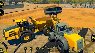 Wheel Loader & Dump Truck Working Together | Construction Simulator screenshot 1