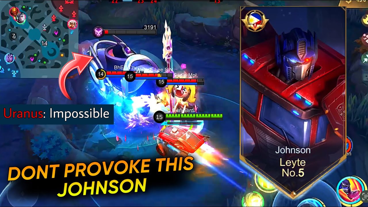 ⁣DON’T TRY TO PROVOKE JOHNSON 😱 | YOU WILL RESPECT JOHNSON AFTER THIS 🔥 ~ Mobile Legends: Bang Bang