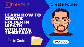 Create folder in modern UiPath! Beginner