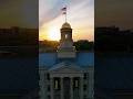 184 years old and stills looks pristine. #iowa #drone #iowacity #oldcapitol #sunset