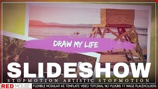 After Effects Template: Draw My Life Stop Motion Slideshow