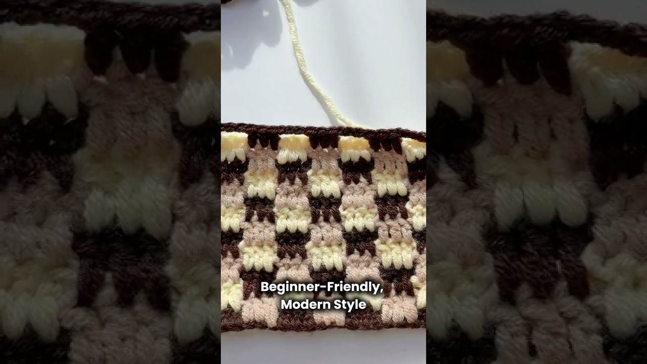 Crochet 3-Color Pattern | Luxury Stitch Tutorial for Bags ,  Stylish clothes & Home Decor