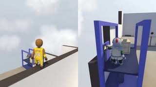 Human Fall Flat-Teamwork Makes the Dream Work