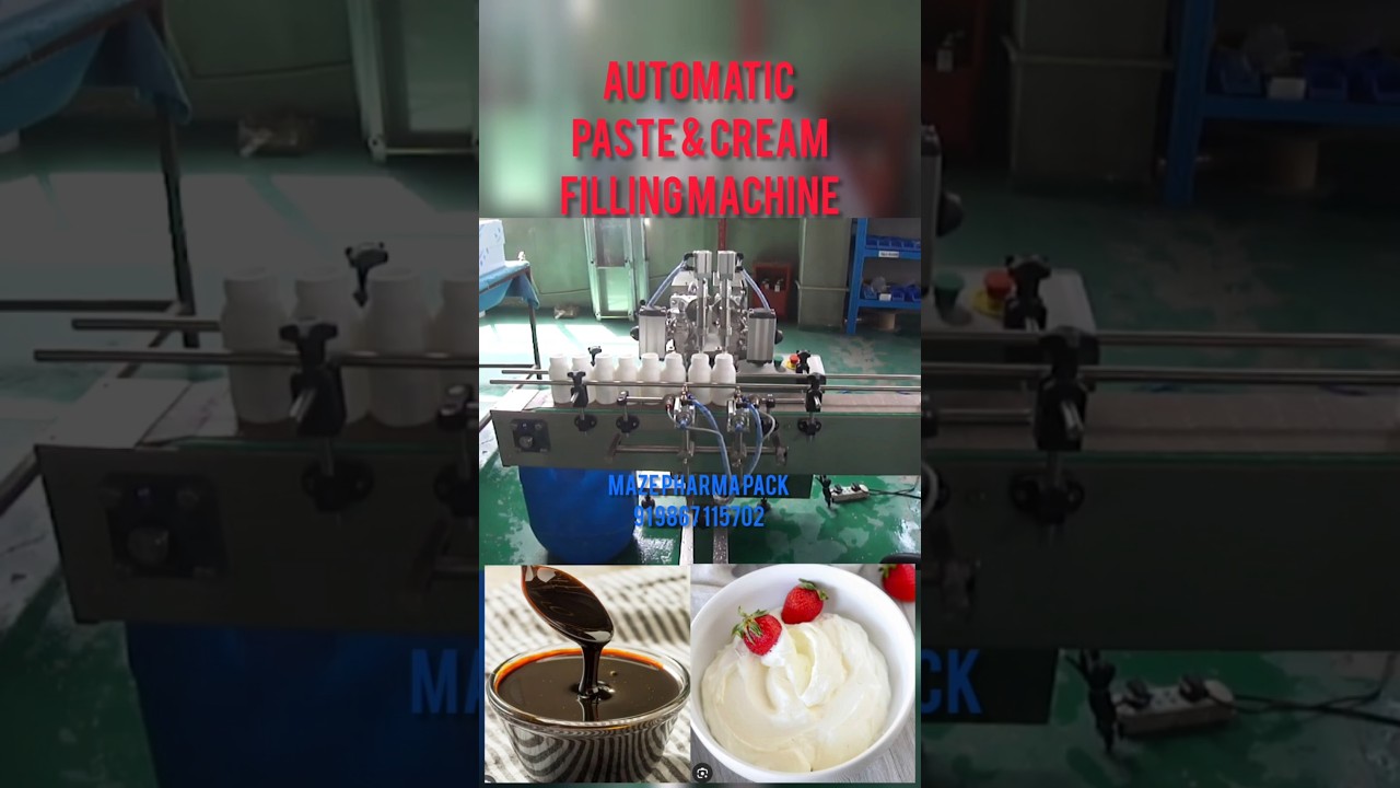 Automatic paste filling machine, Automatic Cream filling machine, Gel filling machine, 2-4-6 head,