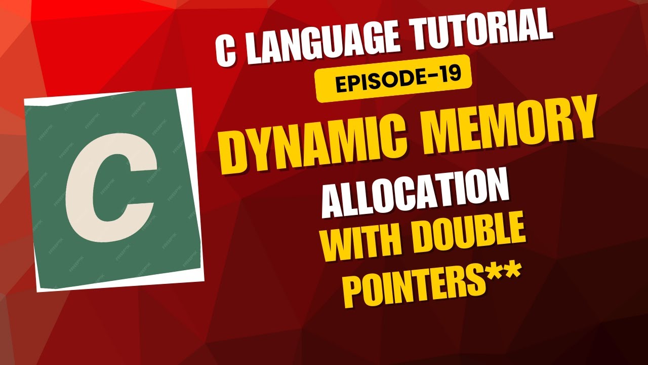 C Language Tutorial EP19 in Telugu | Dynamic Memory Allocation with ...