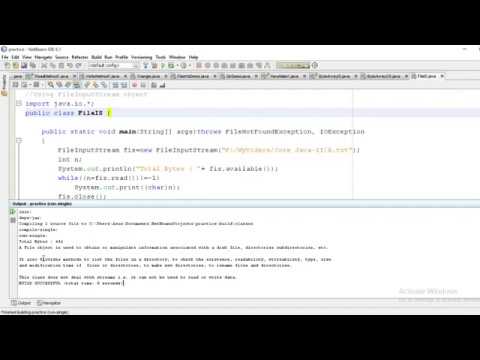 FileInputStream class in Java - YouTube