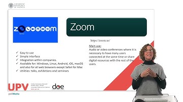 Tools for remote teamwork (videoconference) | 11/21 | UPV