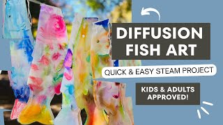 Famous Diffusion Fish Art | World Rivers Day | STEAM Project | Kids Arts & Crafts Net Worth