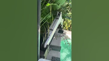 🇺🇸Pool Demolition & Transformation🏊‍♂️ #excavator  #demolition #heavyequipment #shorts