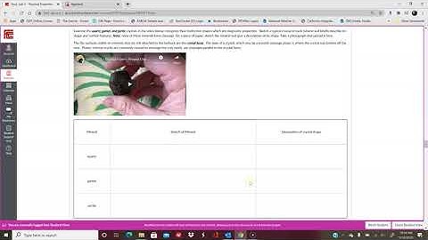 Physical Properties of Minerals Explanation Video