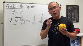 why do we add (1\/2*b)^2 when we complete the square?