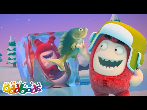 🎣 Frozen Fiasco | Oddbods - Comedy Chaos | Cartoons for Kids