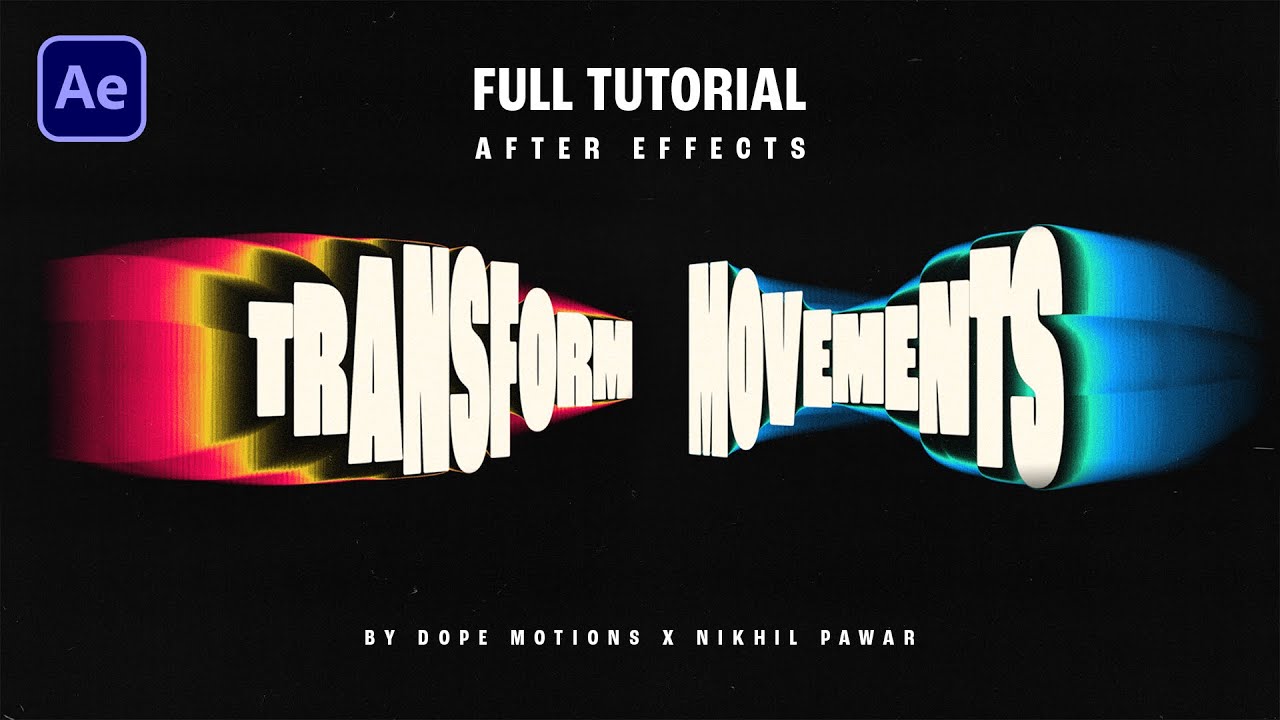 Создавайте потрясающую текстовую анимацию в After Effects БЕЗ плагинов.