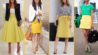 DE OUTFITS PARA PRIMAVERA VARANO 2022 CON FALDA WITH YELLOW SKIRT 2022 - YouTube