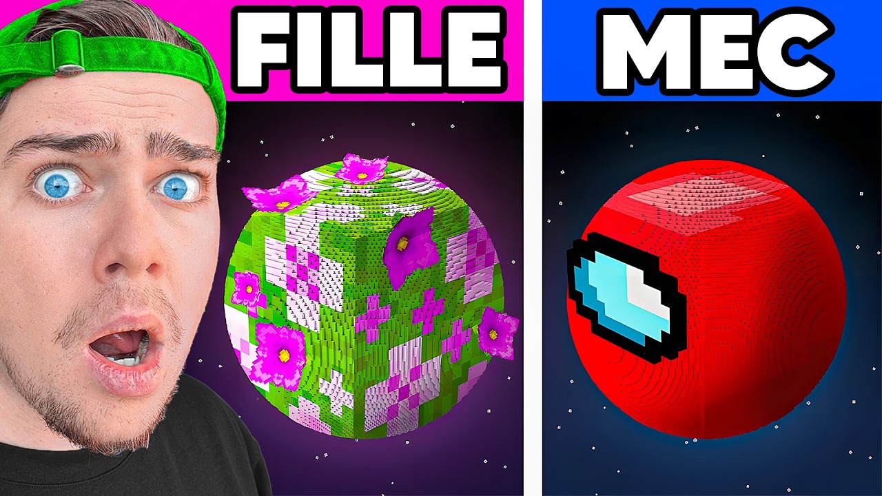 MINECRAFT Mais FILLE VS GARÇON !