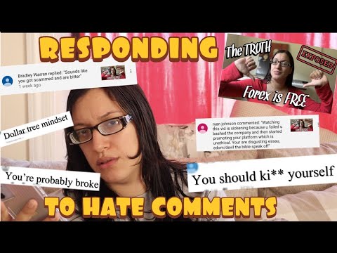 RESPONDING TO HATE COMMENTS from FOREX IS FREE | The Truth about IML Forex video | gabrielle barile