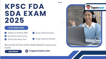 KPSC FDA SDA Mock Test 2025, Best Study Material, Question Answer, Exam Pattern
