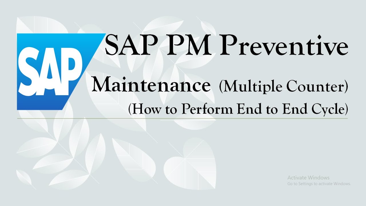 03 3 HOW WE CAN PERFORM PREVENTIVE MAINTENANCE AS MULTIPLE COUNTER 03-3-how-we-can-perform-preventive-maintenance-as-multiple-counter