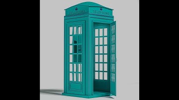 Telephone Booth 3D Model