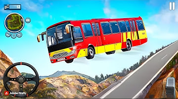 Impossible Bus stunt Racing 2024-Mega Ramp Driving Simulator 3D - Android Gameplay