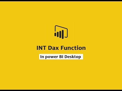 INT function (DAX) - DAX || INT DAX function In Power BI Desktop
