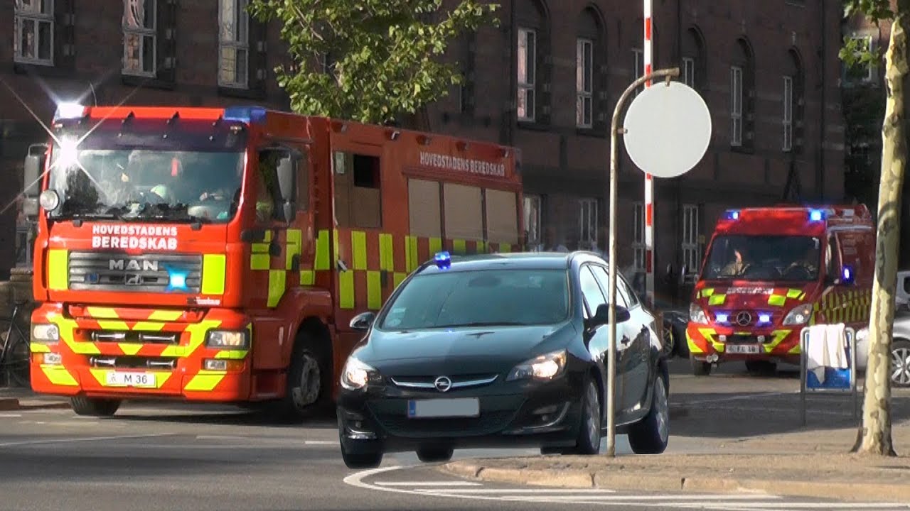 [16.08.'17] NødKøretøjer i udrykning i København // Many emergency vehicles responding in Copenhagen