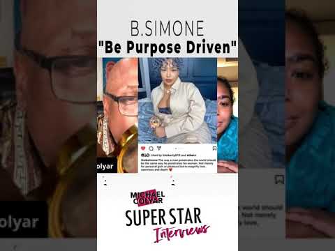 B Simone," Be Purpose Driven"