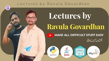 Python | Java | C | Django| in Telugu
