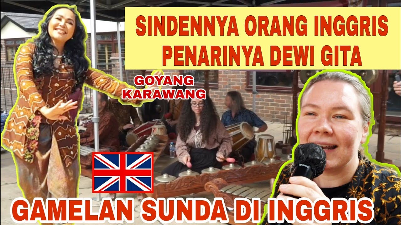 Sinden Bule Goyang Karawang | Simon Cook dkk Bule Inggris Main Gamelan | Dewi Gita di Inggris