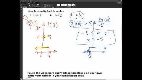 Section 4.3 Video Lesson Part 1 (Solving inequalities using multiplication and division)