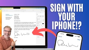 Super simple! Add your Signature to Documents on your Mac from your iPad or iPhone