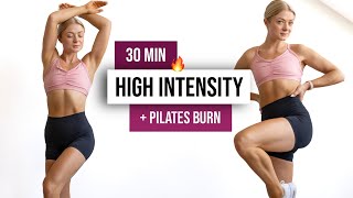 30 MIN HIIT x PILATES BURN Workout - No Equipment Home Workout, No Talking, No Repeats