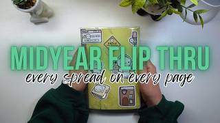 Midyear Flip Thru | every page in my hobonichi cousin avec | 2026 has been difficult