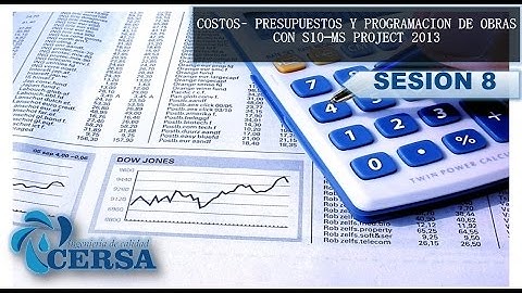 CLASE 8 - PROGRAMACIÓN DE OBRAS CON MS PROJECT 2013
