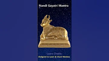Nandi Gayatri Mantra Nandi Gayatri Mantra GayatriMantra Shorts Vedas Learnchants Reels Shiv 