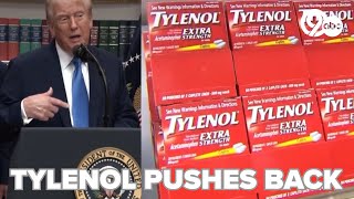 Tylenol pushes back on Trump administration's label change proposal that says it has ties to autism