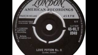 Video thumbnail of "Clovers -- "Love Potion No. 9" (UK London) 1959"