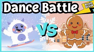 Dance Battle: Yeti Vs Gingerbread ❄️ Winter Brain Break ❄️ Just Dance ❄️ Christmas Games for Kids screenshot 4