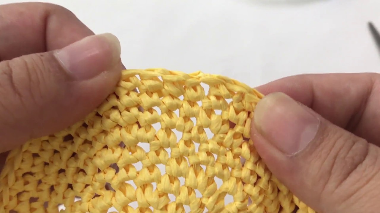 糸の終わらせ方 引き抜き編み コットンラフィア ワンポイントレッスン その４ Youtube