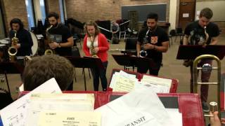 Randi - Depaul Jazz Ensemble Rehearsing Phil Woods Chart Randi