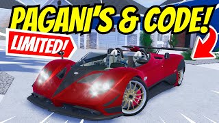 New Cash Code & Paganis Update In Roblox Greenville